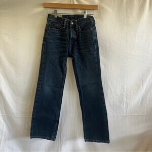 Abercrombie Kids Bootcut Denim Jeans Boys Size 10 Dark Wash Basic Neutral Simple